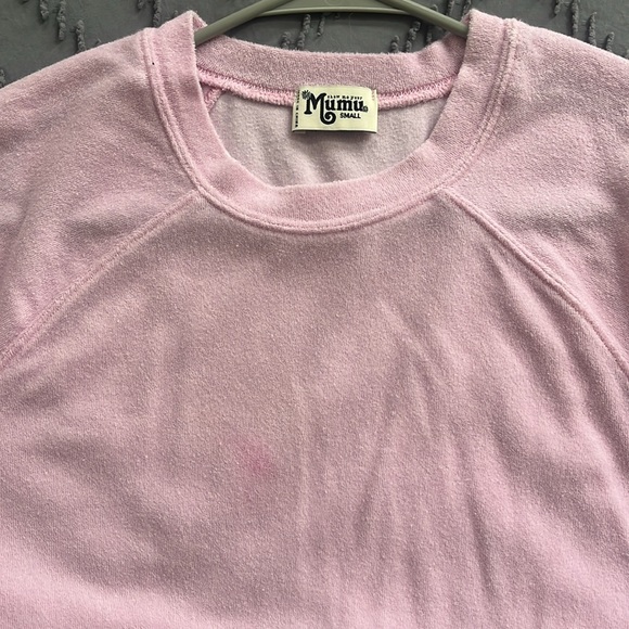 Show Me Your Mumu Set. Terry cloth. Size small. Pink. Small stain - Picture 4 of 6